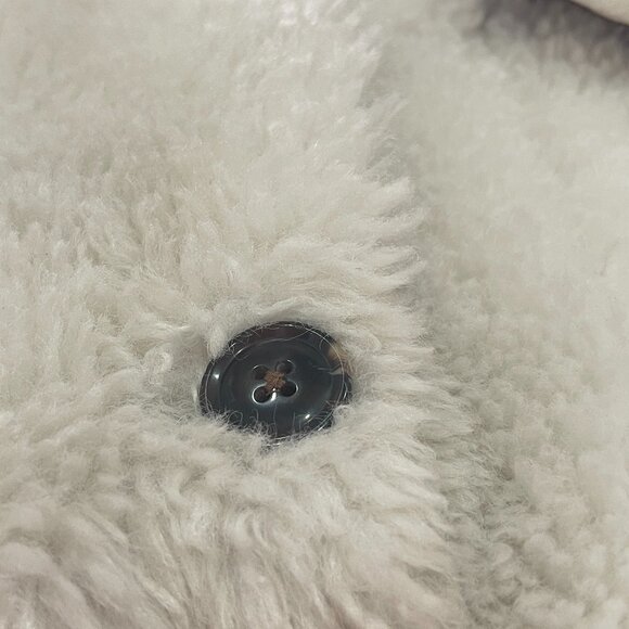 Free People Teddy Jacket Ivory Size XS - Picture 8 of 16